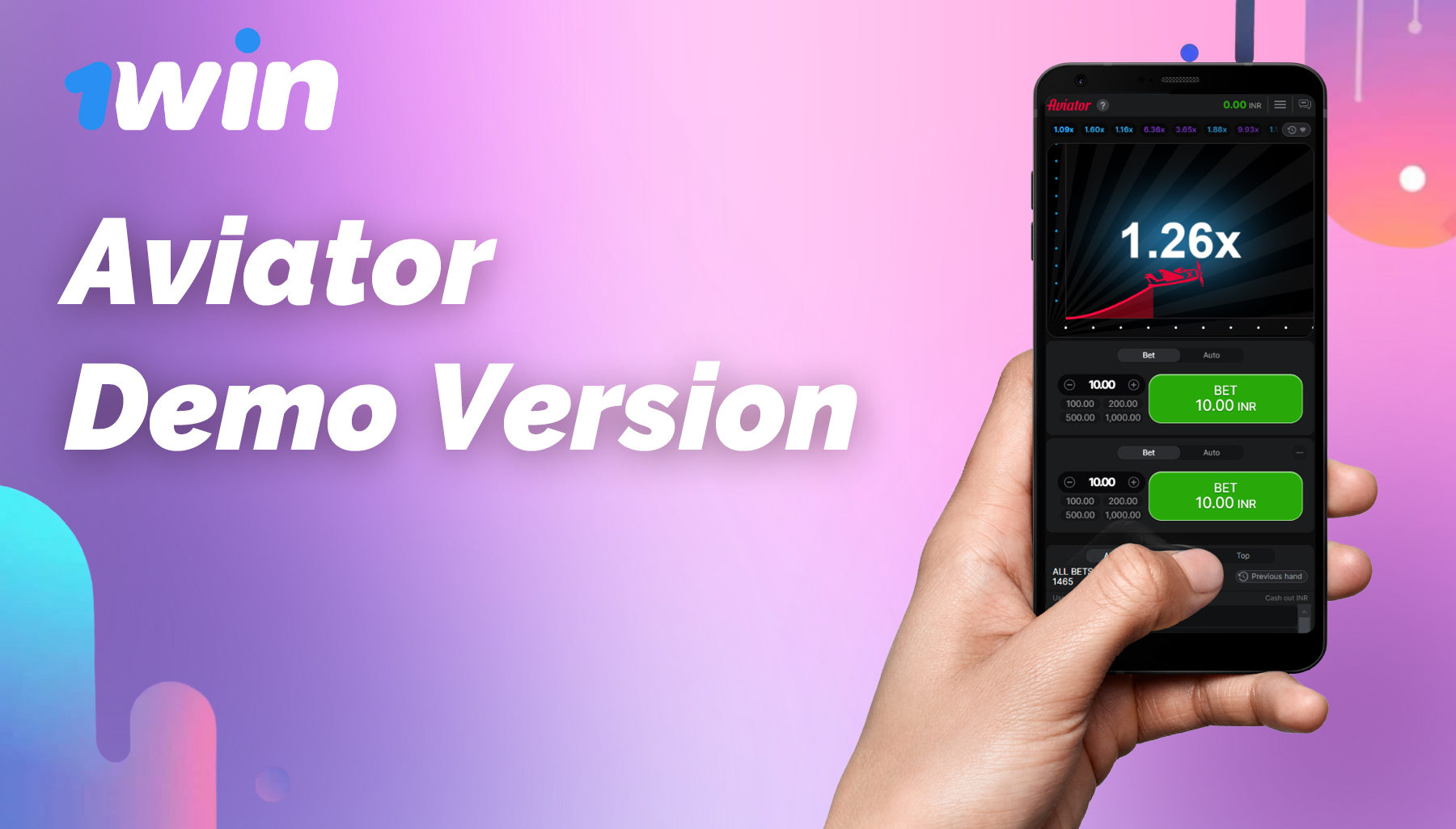 1win aviator demo version