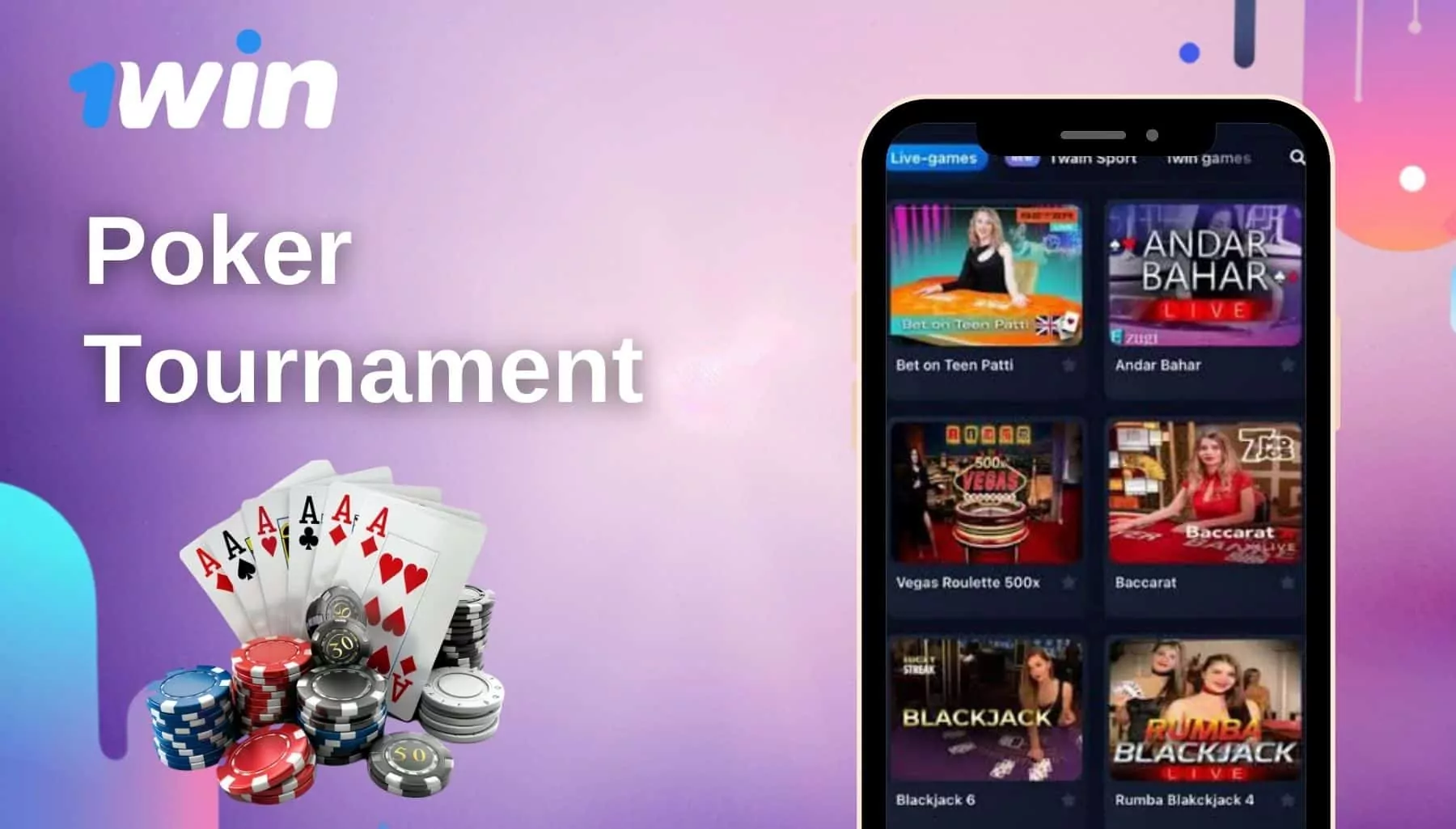 1Win India Free Poker Tournament